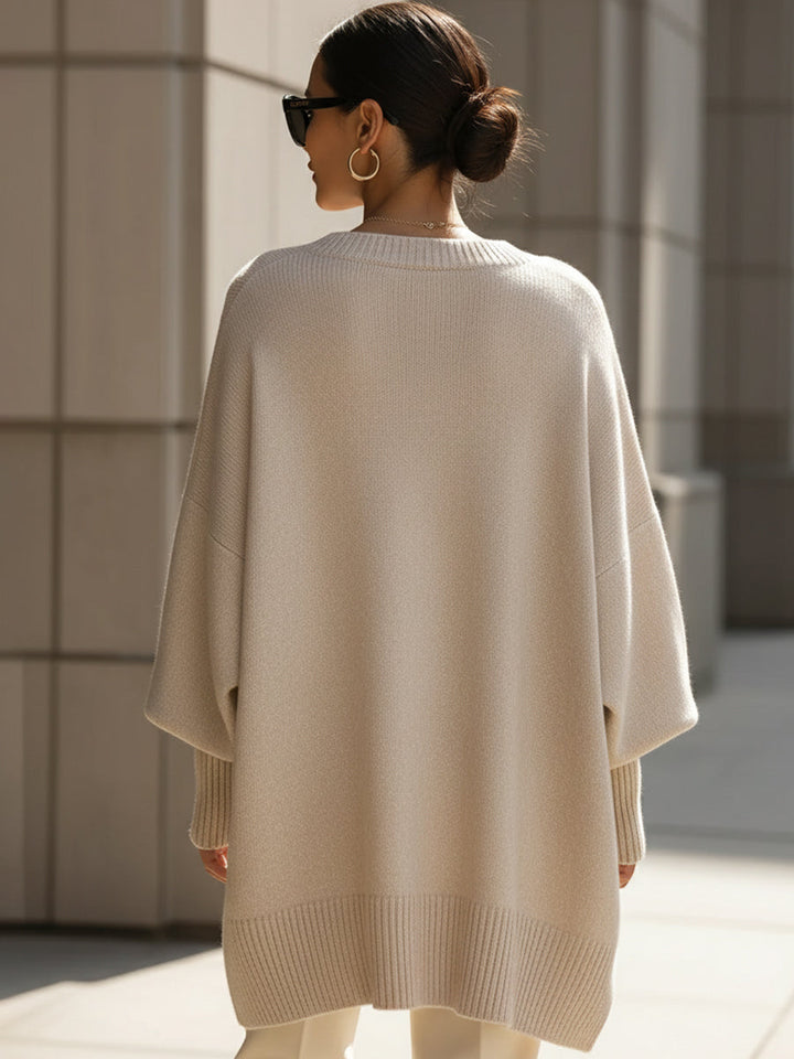 Anneta | Oversized poncho tröja
