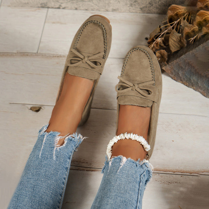 Vintage Avslappnade Slip-On Skor