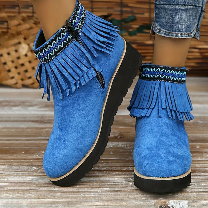 Vintage Fransar Stövlar