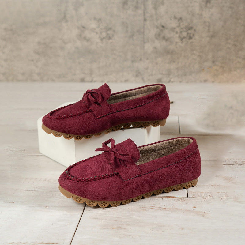 Vintage Avslappnade Slip-On Skor