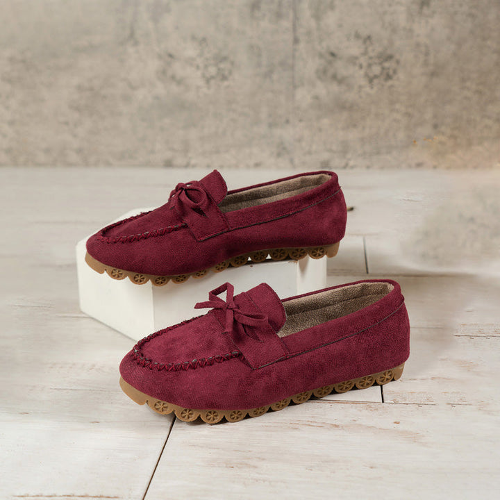 Vintage Avslappnade Slip-On Skor