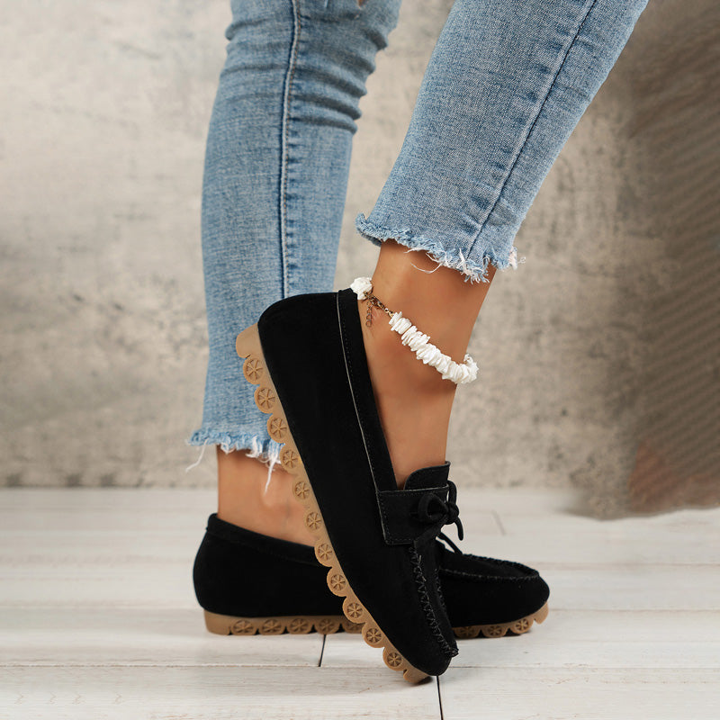 Vintage Avslappnade Slip-On Skor