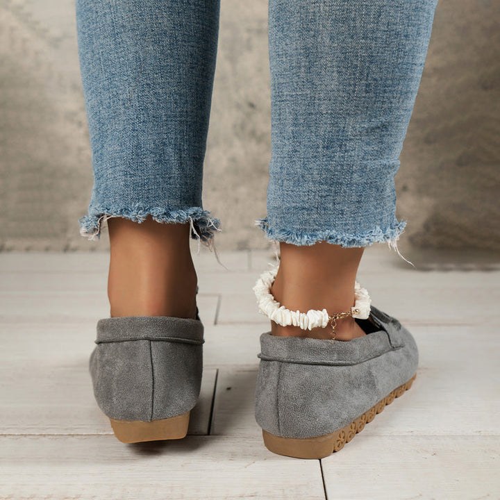 Vintage Avslappnade Slip-On Skor