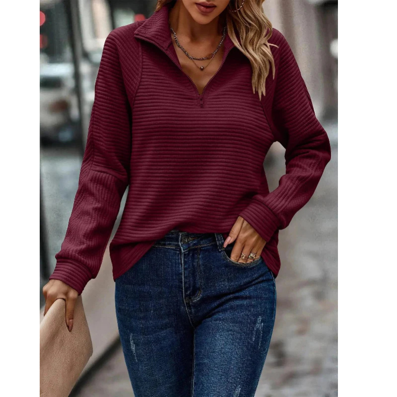 Hanna | Varm Damtröja med V-ringning