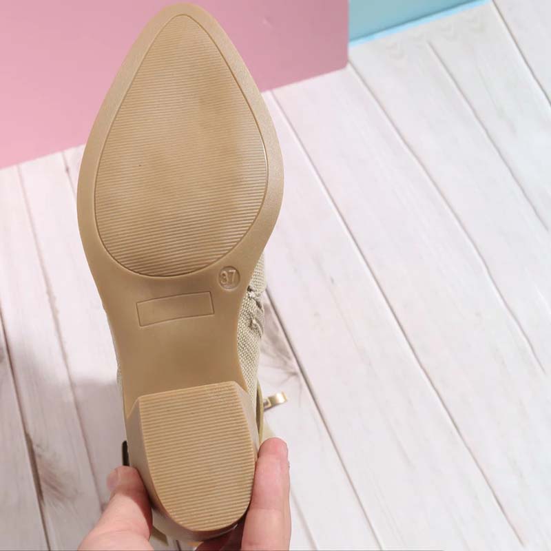 Vintage Chunky Klackstövlar