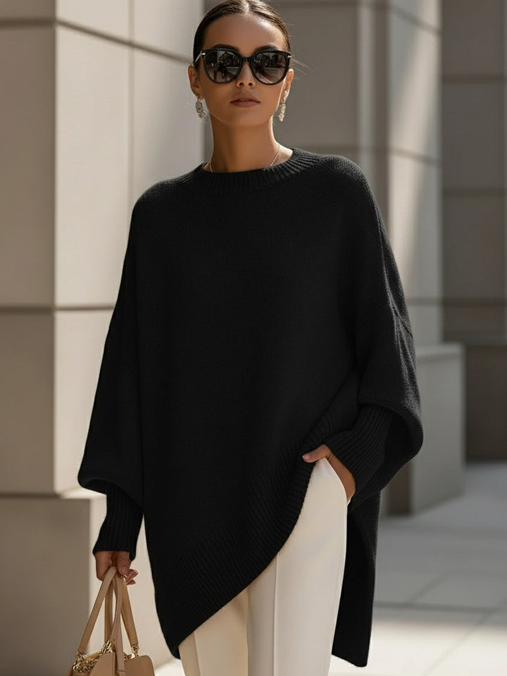Anneta | Oversized poncho tröja