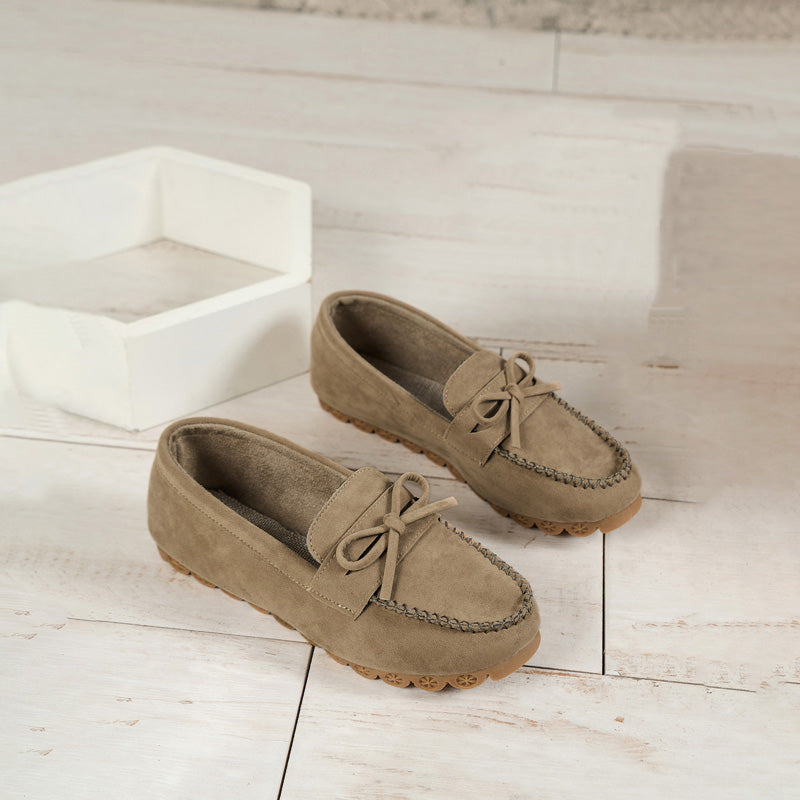 Vintage Avslappnade Slip-On Skor