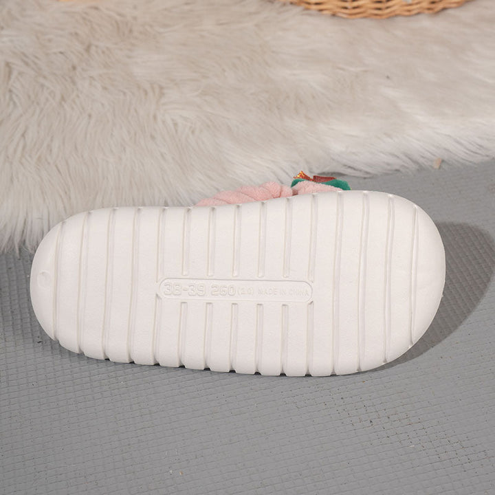 Plysch Tofflor För Jul