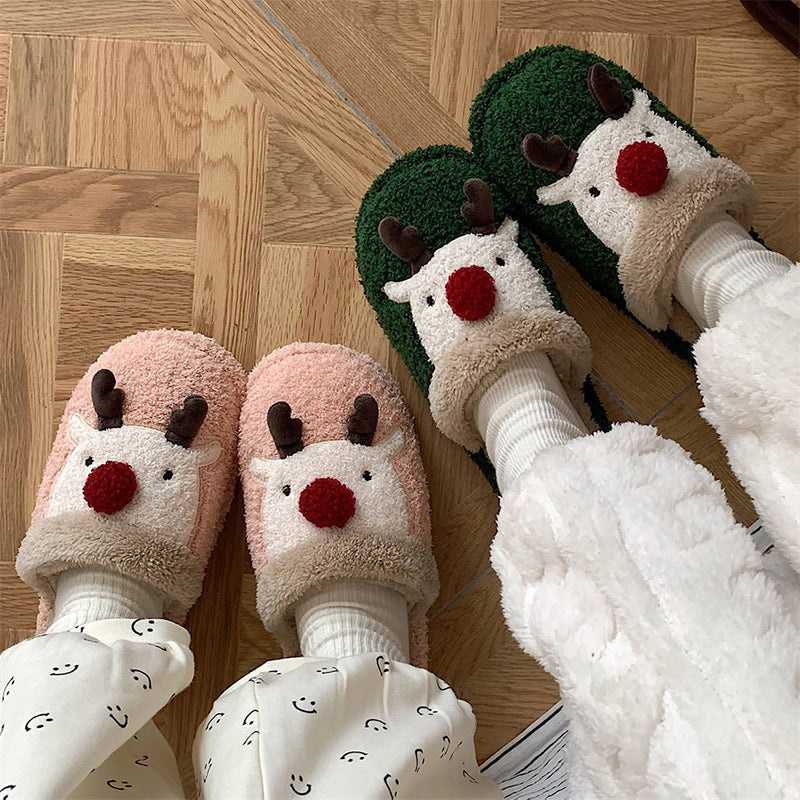 Julvarma Plyschtofflor