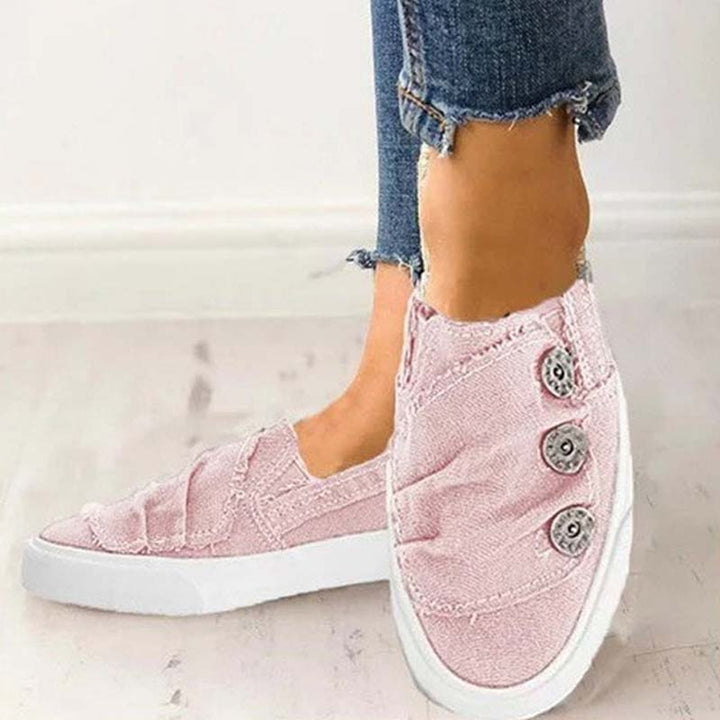 Avslappnade Platta Skor