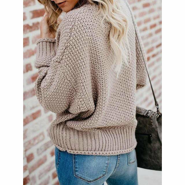 Lös V-Ringad Tröja